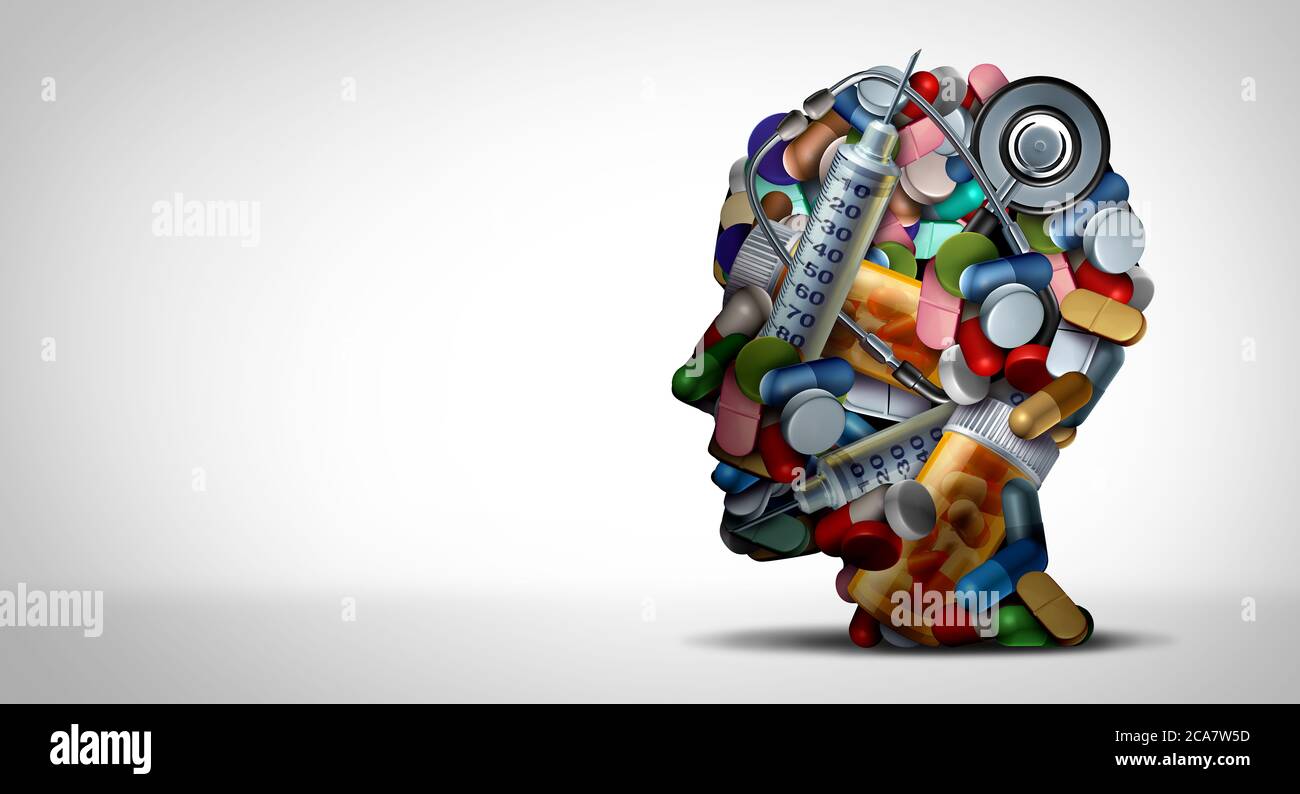 Ipochondriaco e Hypochondria concetto come un timore di malattia e ansia per la malattia psicologica non diagnosticata o preoccupato di una condizione medica. Foto Stock