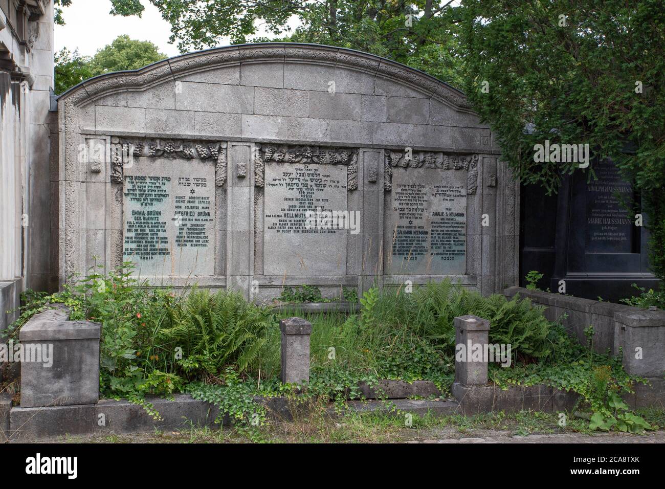 Friedhof Weißensee, cimitero di Weissensee, il più grande cimitero ebraico d'Europa Foto Stock