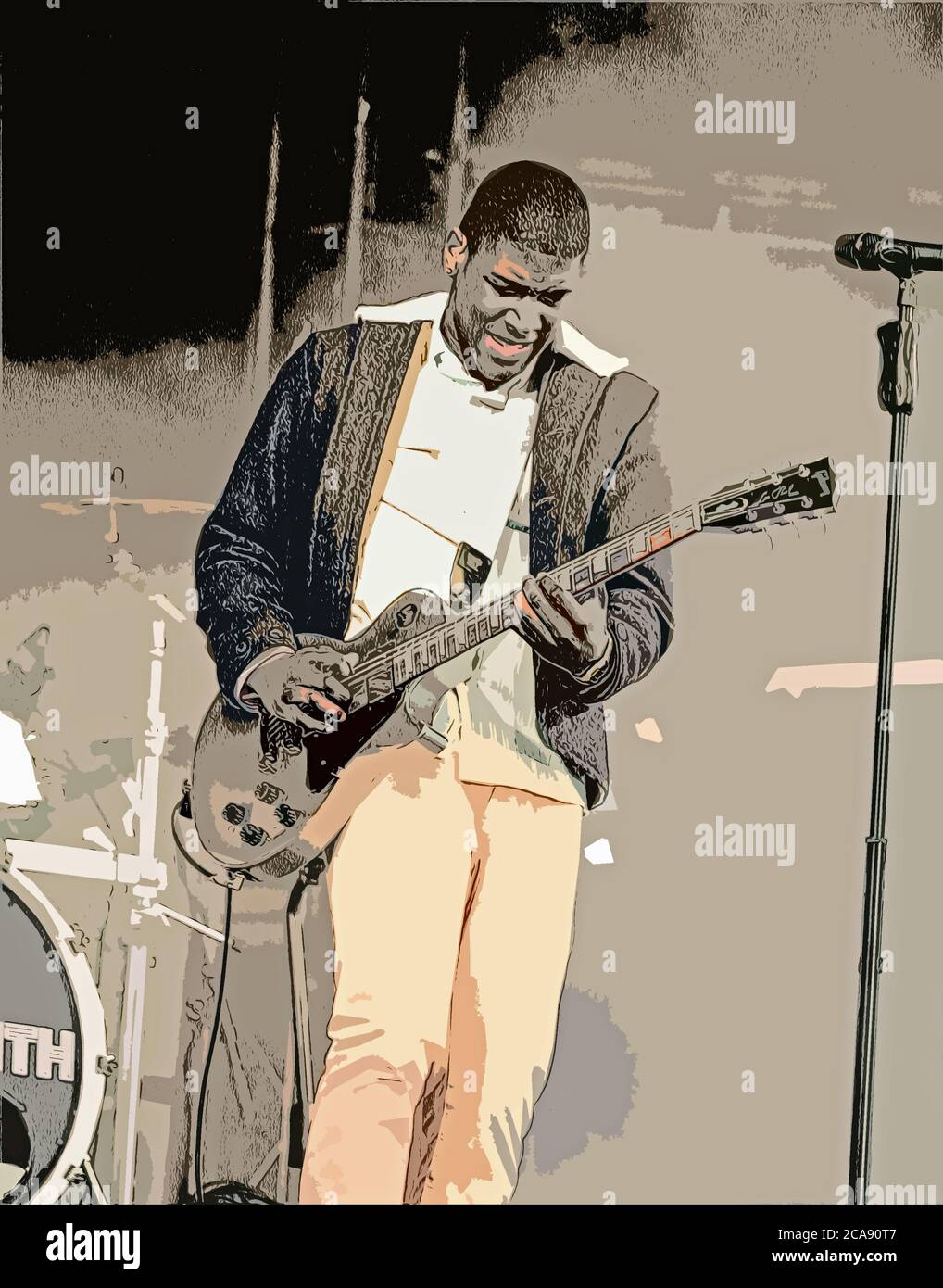 Foto illustration una folla stimata di 40,000 si è riunita a Plymouth Hoe per l'arrivo della torcia olimpica alla fine del primo giorno del relè. Phot Foto Stock