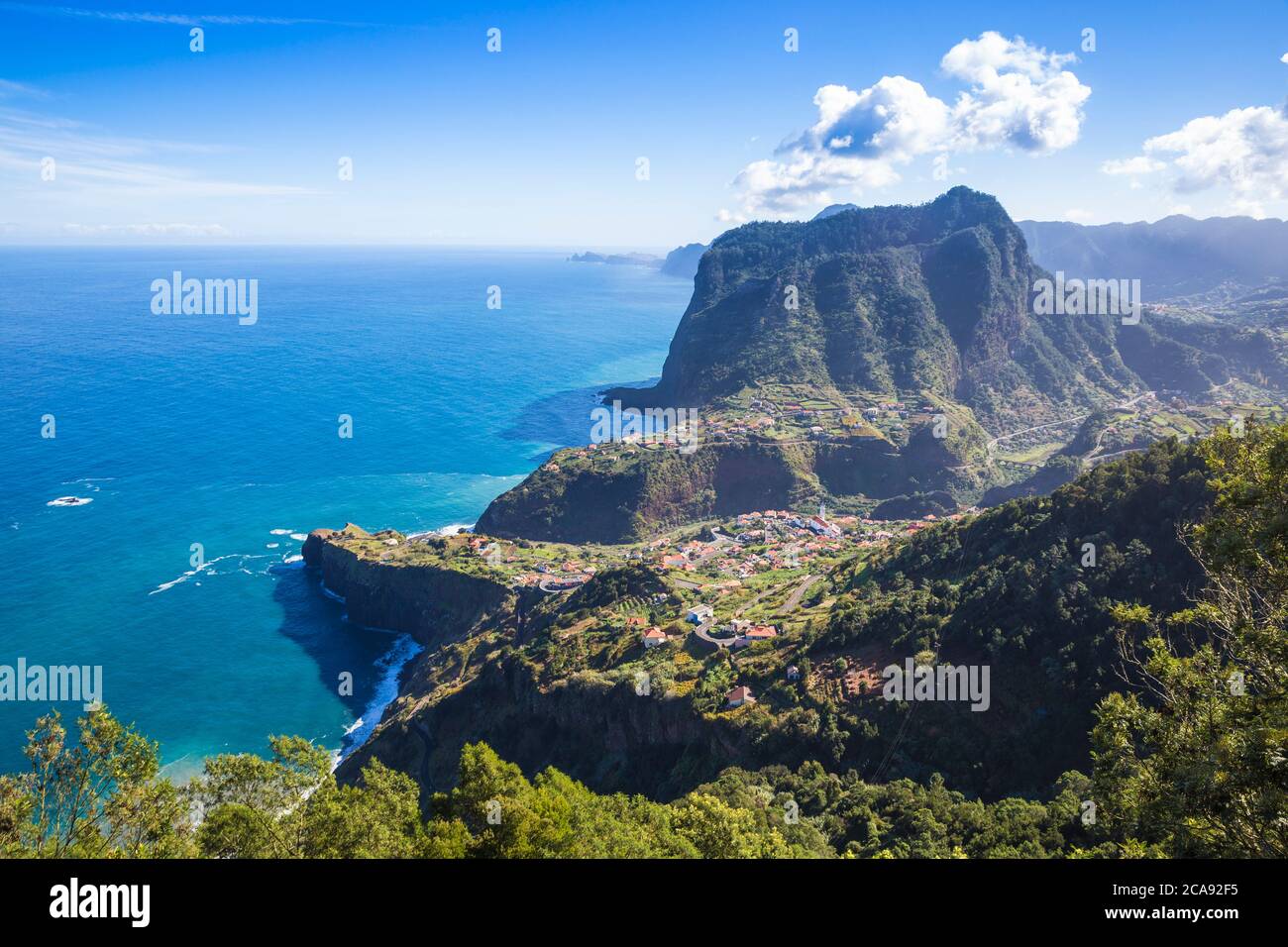 Miradouro do Curtado, Madeira, Portogallo, Atlantico, Europa Foto Stock