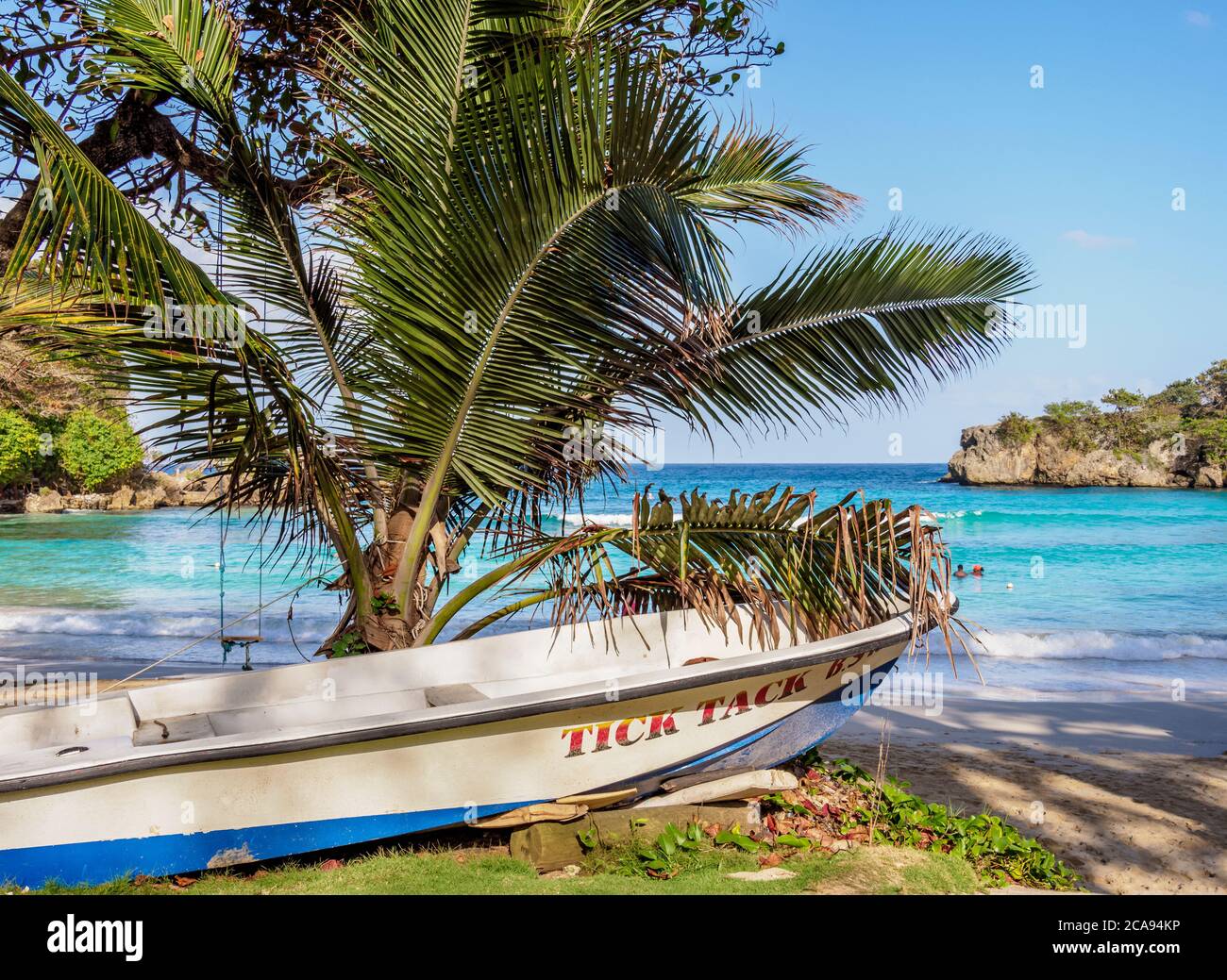 Boston Beach, Lynches Bay, Portland Parish, Giamaica, Indie Occidentali, Caraibi, America Centrale Foto Stock