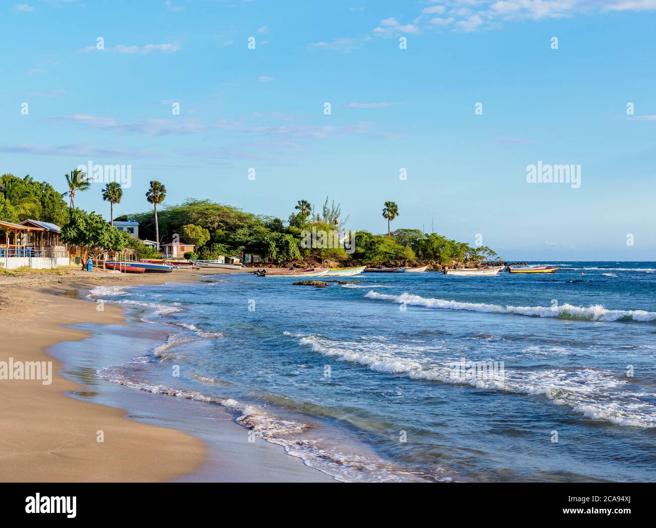 Frenchman's Beach, Treasure Beach, Saint Elizabeth Parish, Giamaica, Indie Occidentali, Caraibi, America Centrale Foto Stock