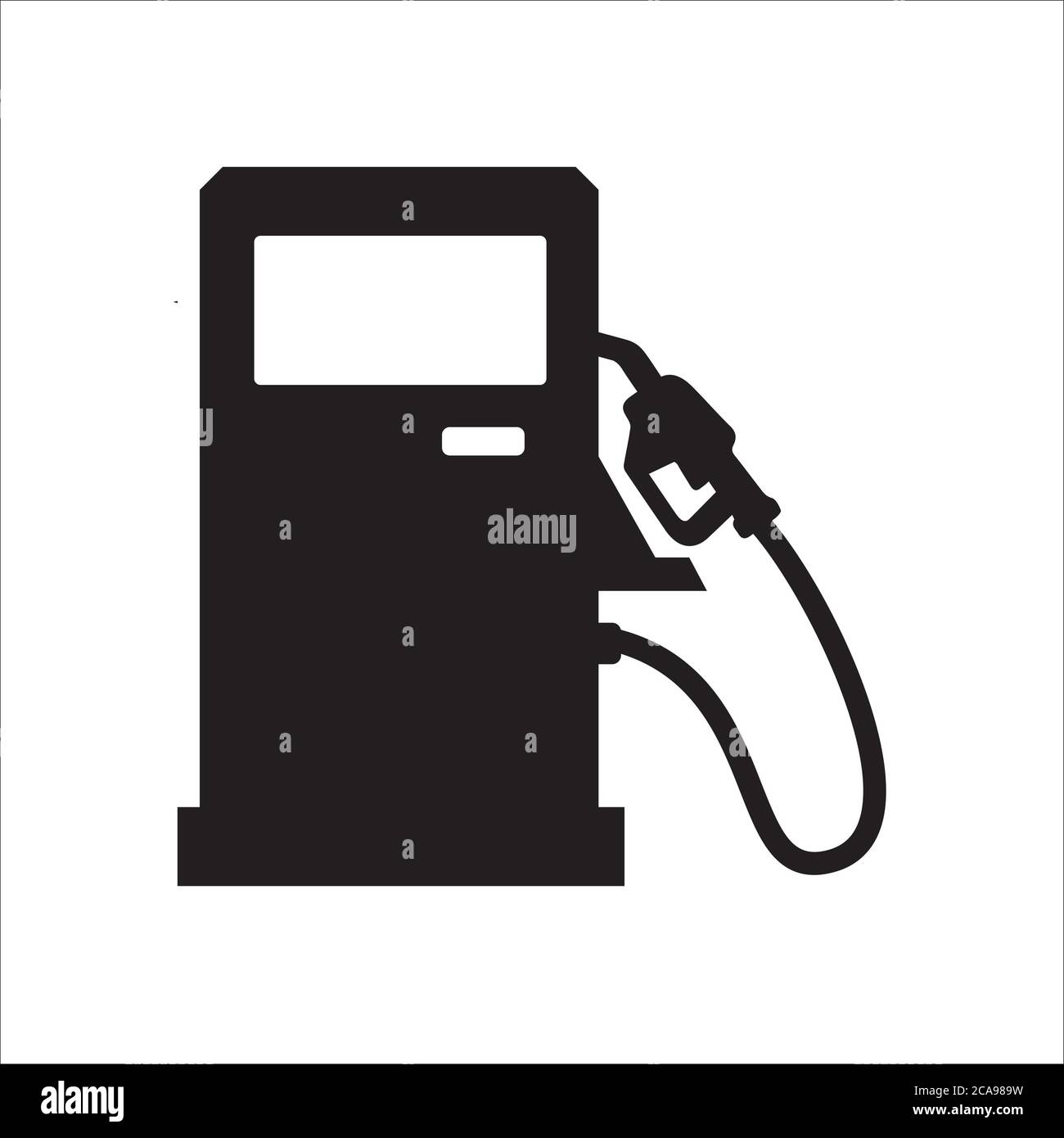 icona della stazione di servizio della pompa a benzina simbolo del disegno vettoriale Illustrazione Vettoriale