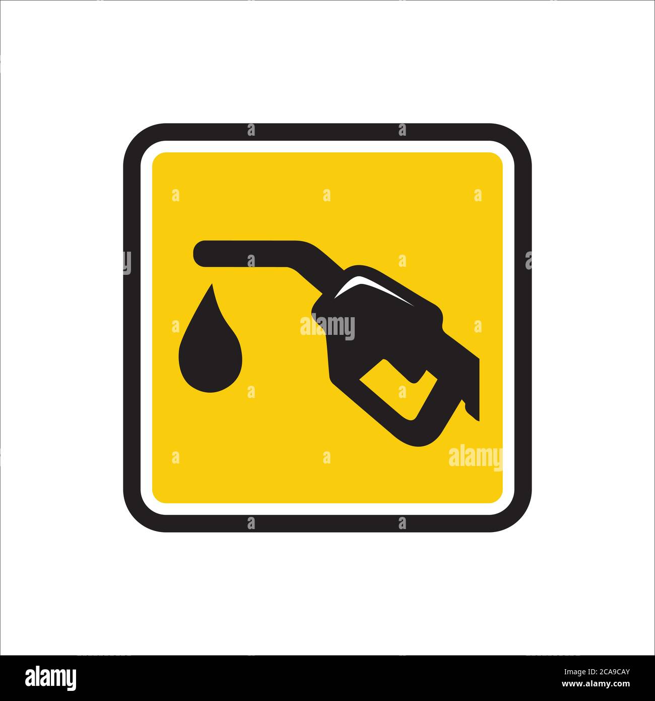 icona della stazione di rifornimento carburante disegno vettoriale. icona simbolo della pompa benzina petrolio Illustrazione Vettoriale