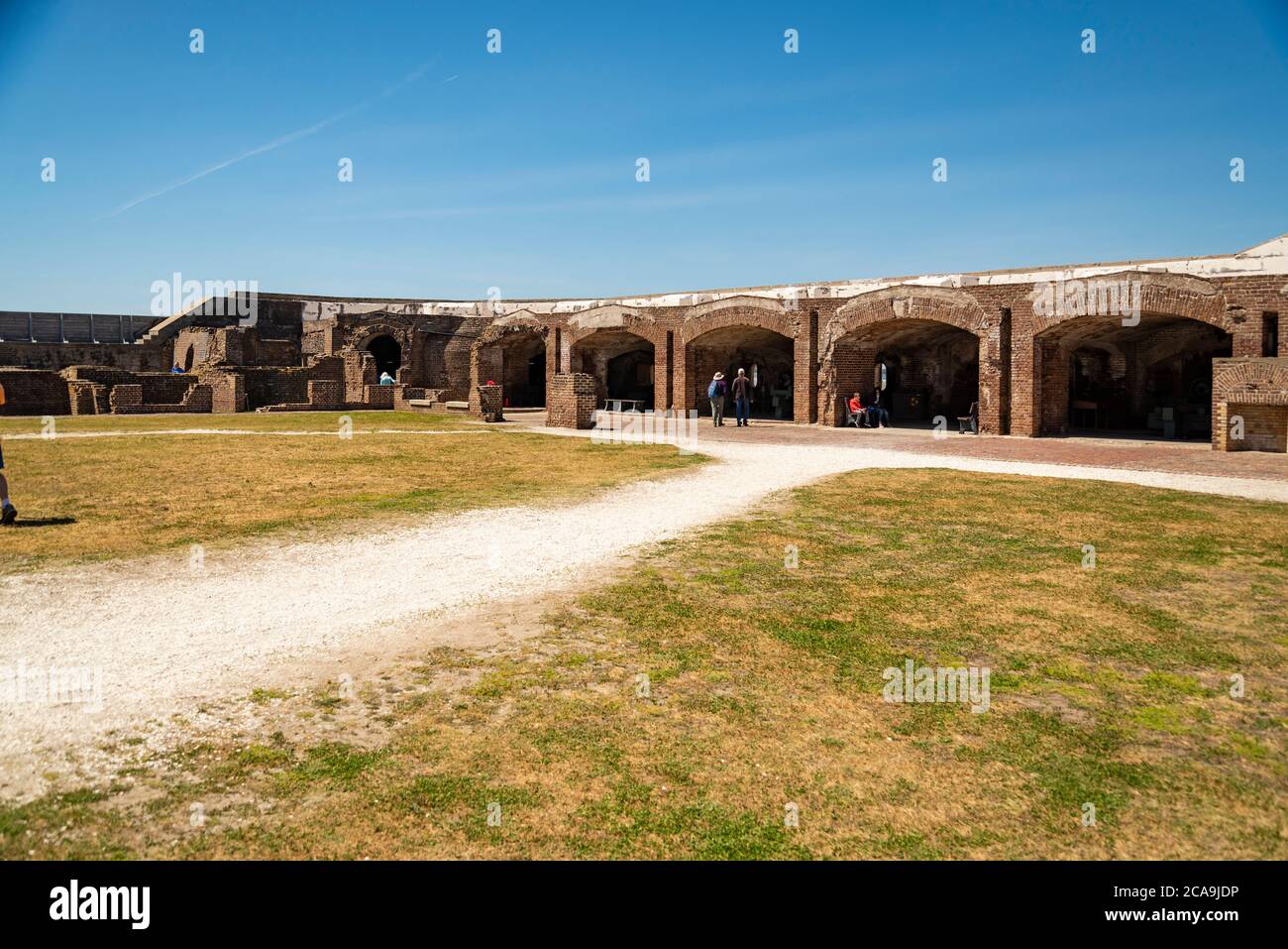 Monumento nazionale di Fort Sumter a Charleston, South Carolina, Stati Uniti Foto Stock