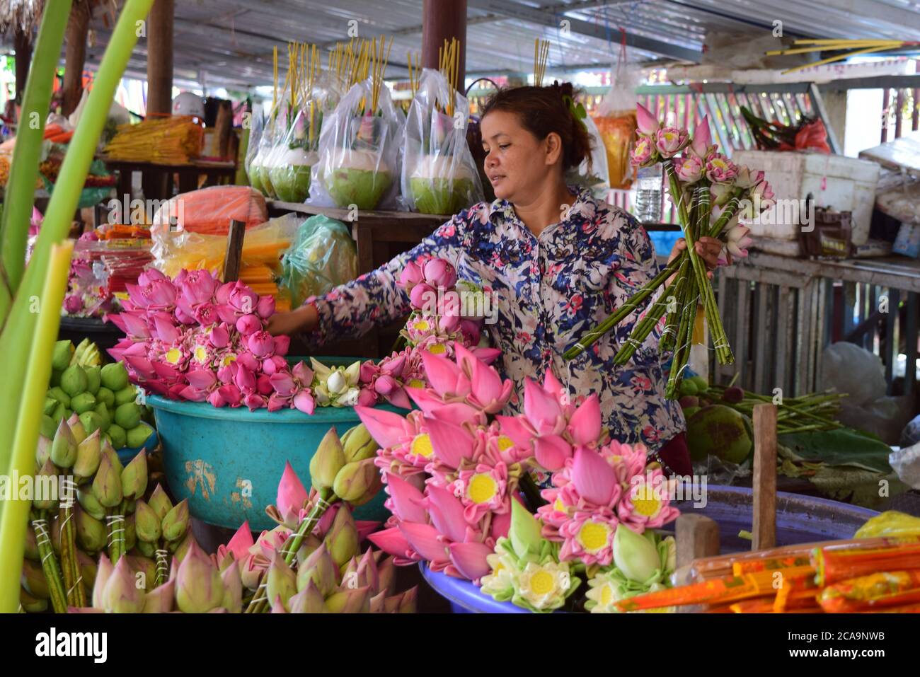 Ragazza di fiore Foto Stock