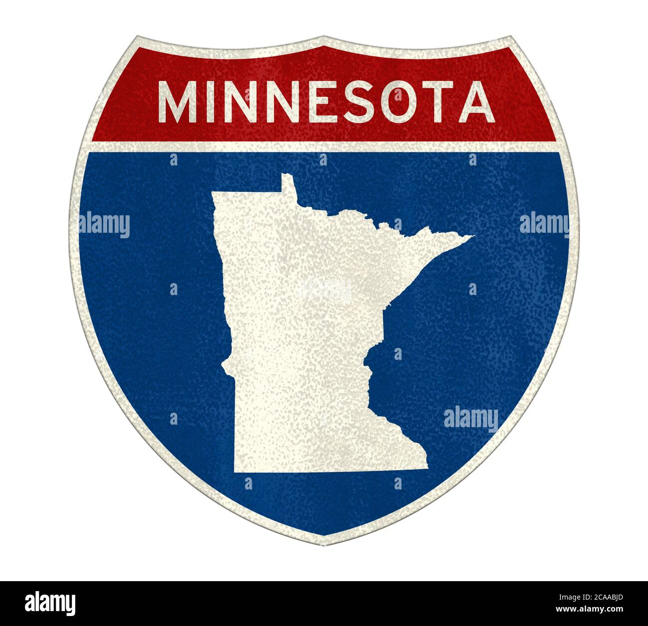 Stato del Minnesota Interstate cartello stradale Foto Stock