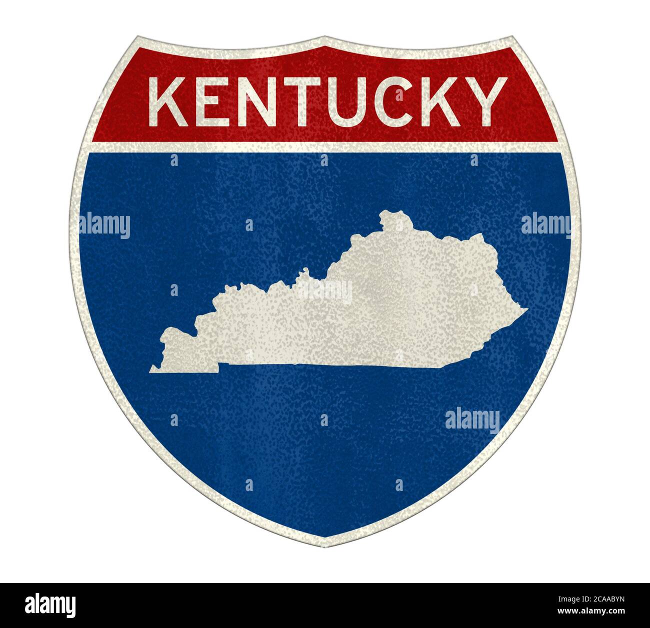 Mappa delle indicazioni stradali per Kentucky Interstate Foto Stock