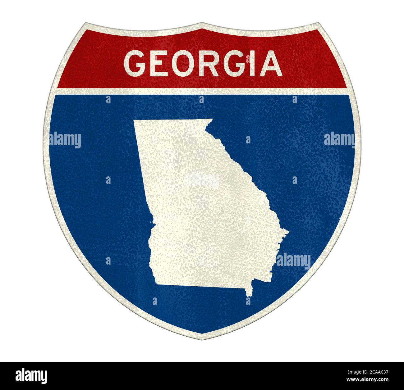 Georgia State Interstate cartello stradale Foto Stock