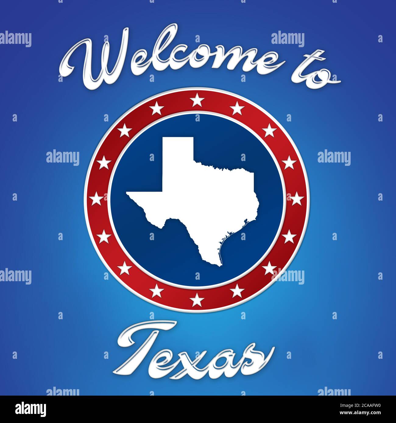 Benvenuti in Texas Foto Stock