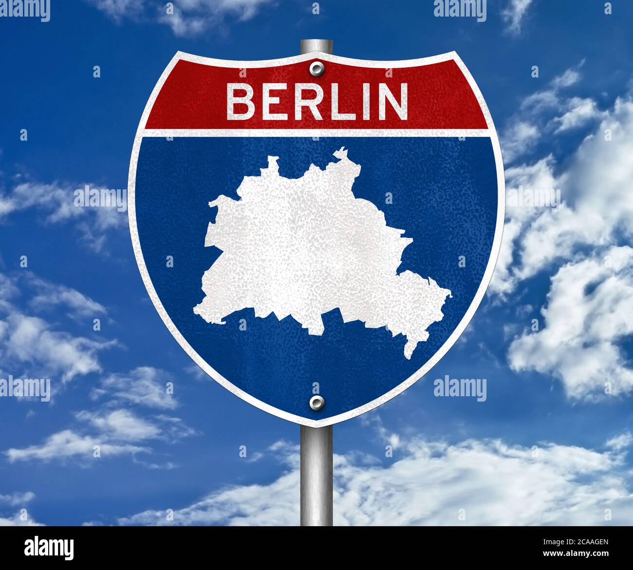 Mappa di Berlino Foto Stock