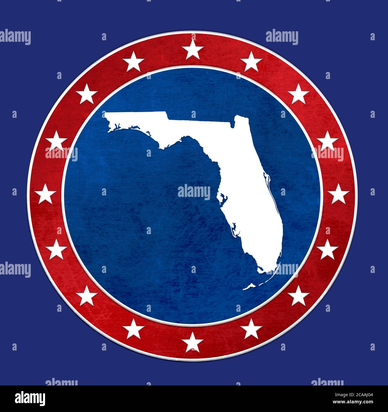 Noi Stato della Florida - mappa immagine Foto Stock