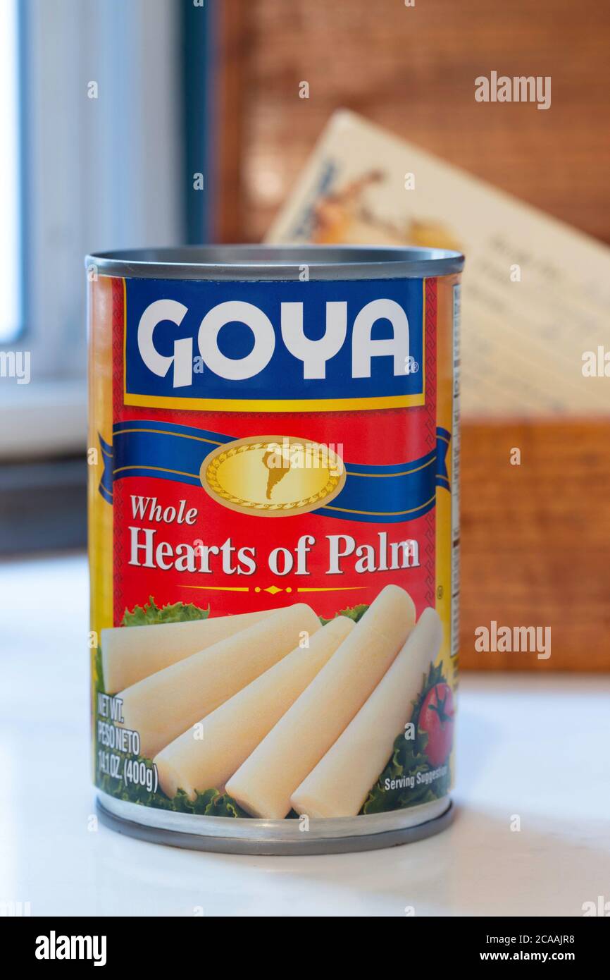 Goya Foods è il marchio numero uno che vende alimenti ispanici in America, Stati Uniti Foto Stock