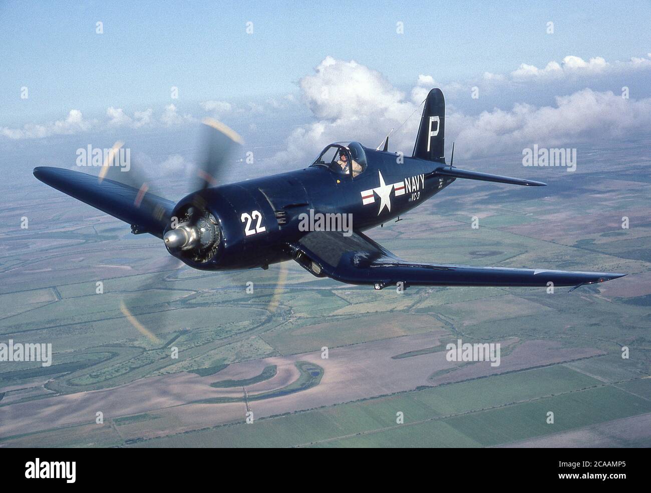 Velivolo combattente Vought Corsair della seconda Guerra Mondiale. Foto Stock