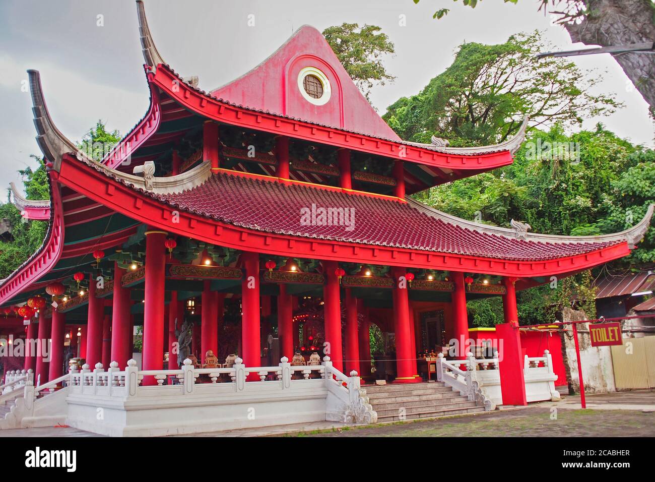 Tempio cinese di Sam Poo Kong a Semarang, Giava Centrale, Indonesia Foto Stock