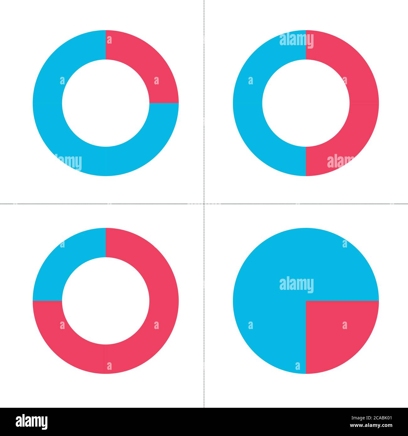 Elementi del grafico a torta infografico. Modelli aziendali vettoriali per la presentazione. Illustrazione vettoriale dello stock isolata Illustrazione Vettoriale
