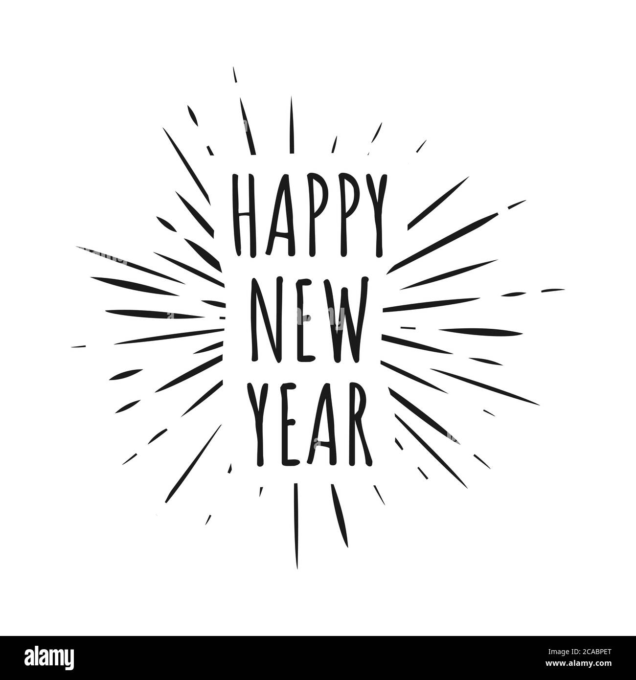 vintage Happy new year 2020 immagine di fondo del concetto di illustrazione Illustrazione Vettoriale