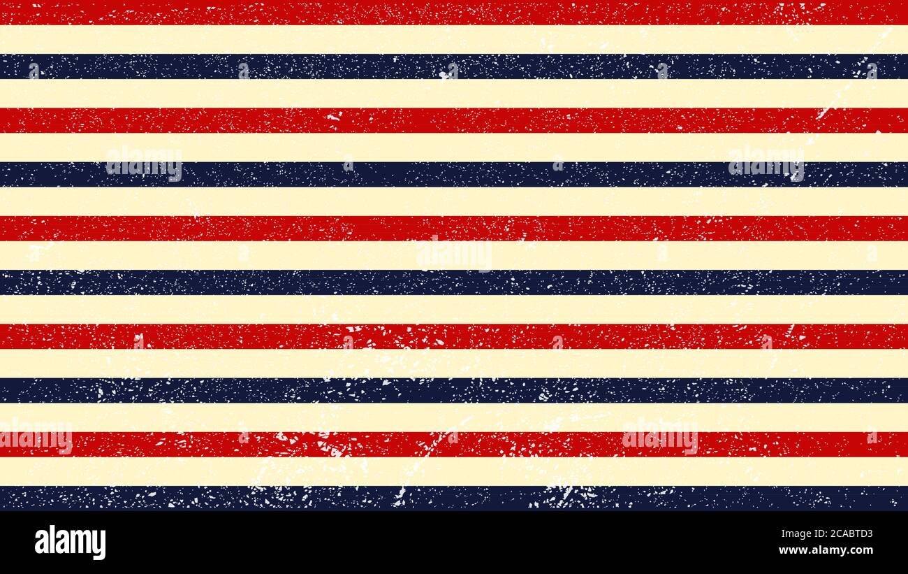 Striscia retro blu e rossa con filtro a grunge modello Premium Vector Illustrazione Vettoriale