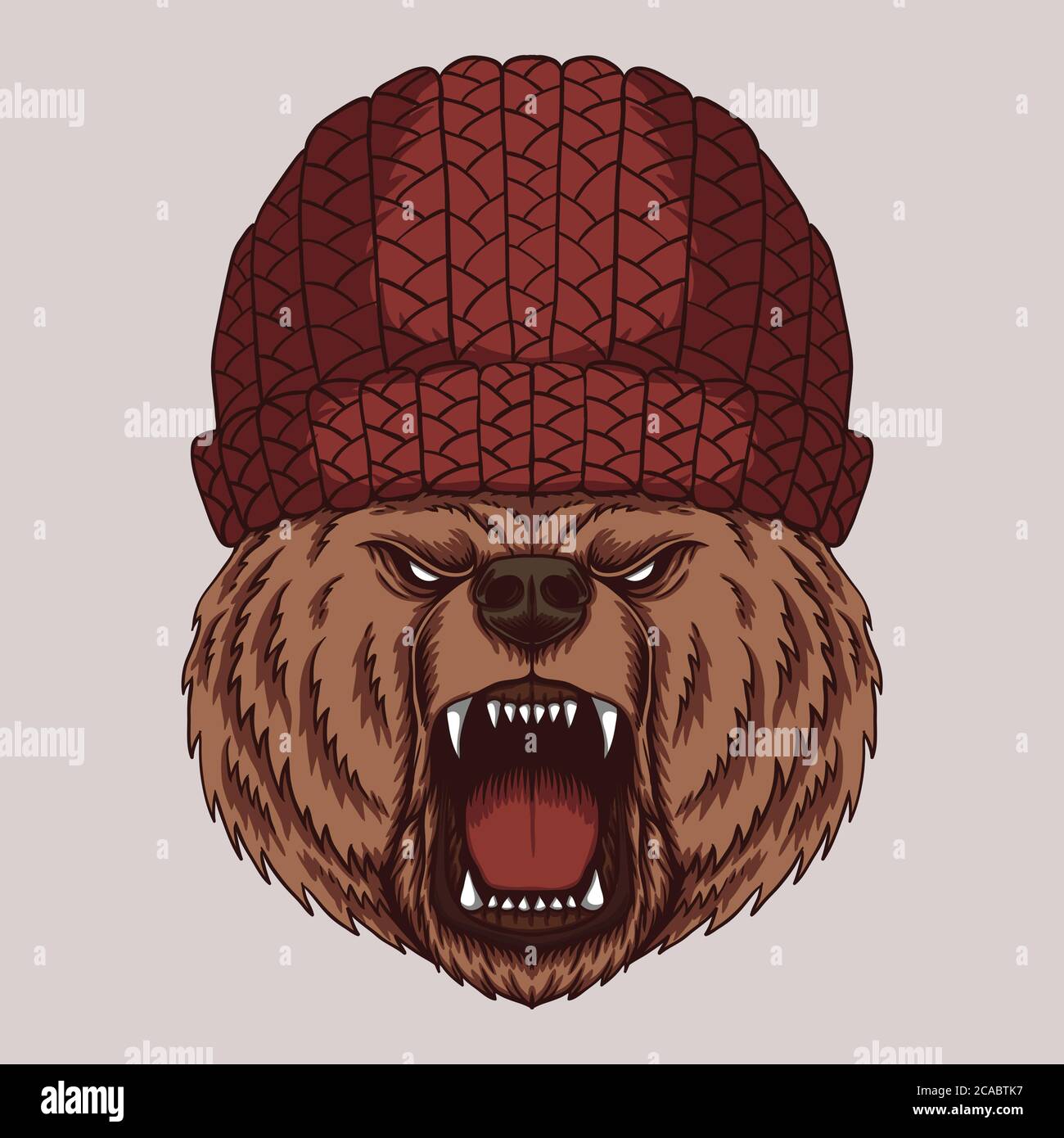 Immagine del vettore della testa dell'orso arrabbiato per la vostra azienda  o marca Immagine e Vettoriale - Alamy
