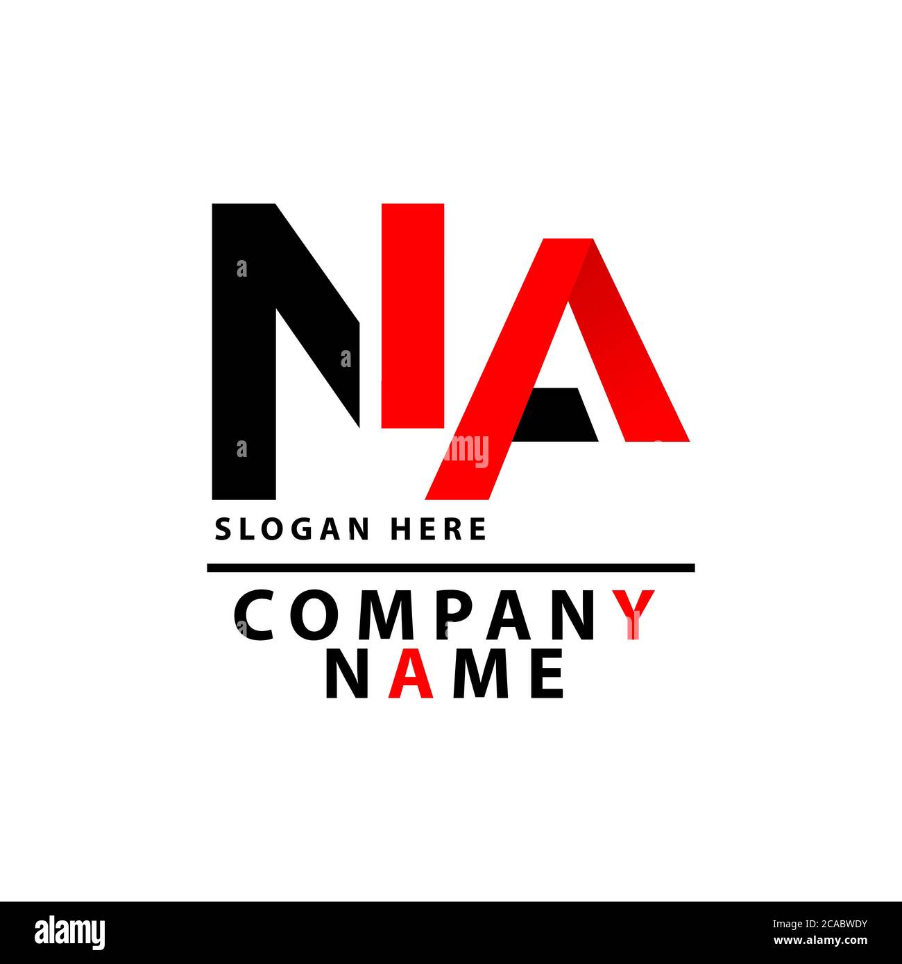 IL logo NA quest'ultimo può essere utilizzato per aziende e aziende Illustrazione Vettoriale