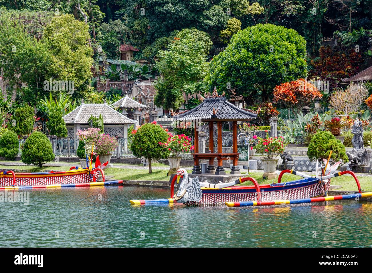 Tirta Gangga Water Palace (Taman Tirtagangga), ex palazzo dei re a Karangasem, Bali, Indonesia Foto Stock