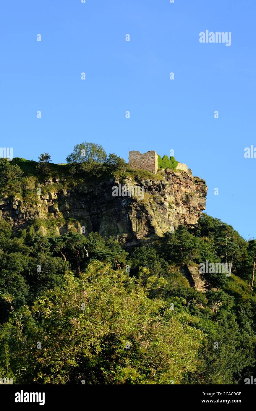 Castello di Beeston, Beeston, Castello medievale, fortificazione, Guerra civile, Forte, Guerra civile inglese, residenti reali, inglese, Cheshire, attrazione turistica Foto Stock
