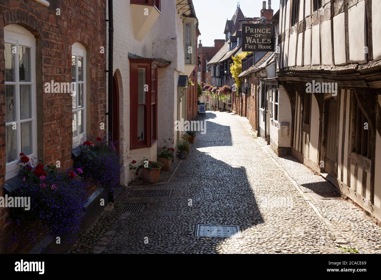 La città di Ledbury in Herefordshire, Regno Unito Foto Stock