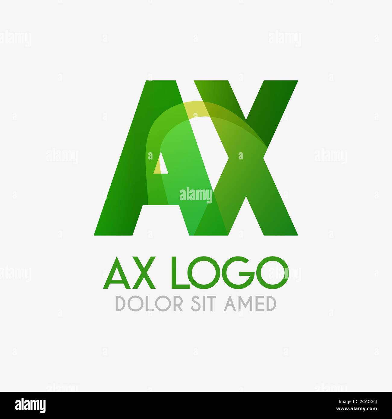 Il logo AX con colori e gradazioni sorprendenti, moderno e semplice per l'industria, il retail, il business, il corporate. Questo logo XA è stato realizzato online e offli Illustrazione Vettoriale