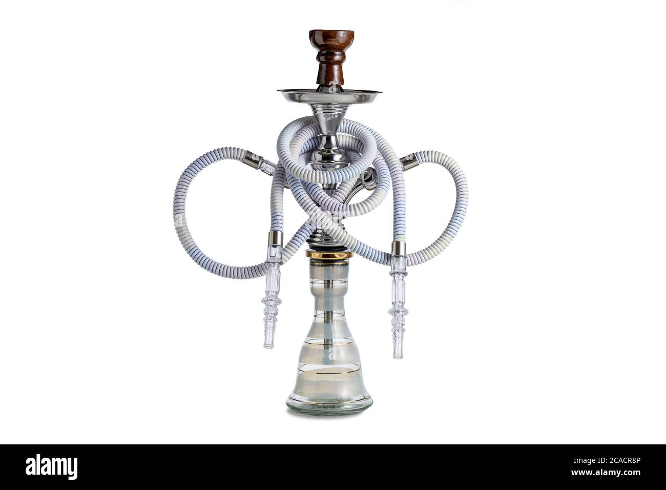 Gancio isolato o tubo dell'acqua con tubo flessibile Foto Stock