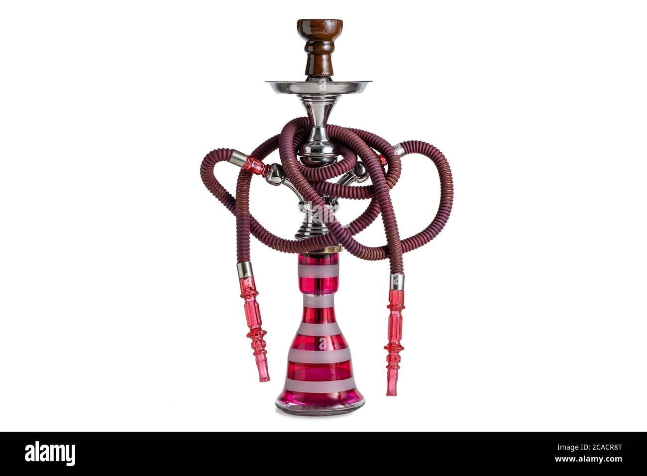 Gancio isolato o tubo dell'acqua con tubo flessibile Foto Stock