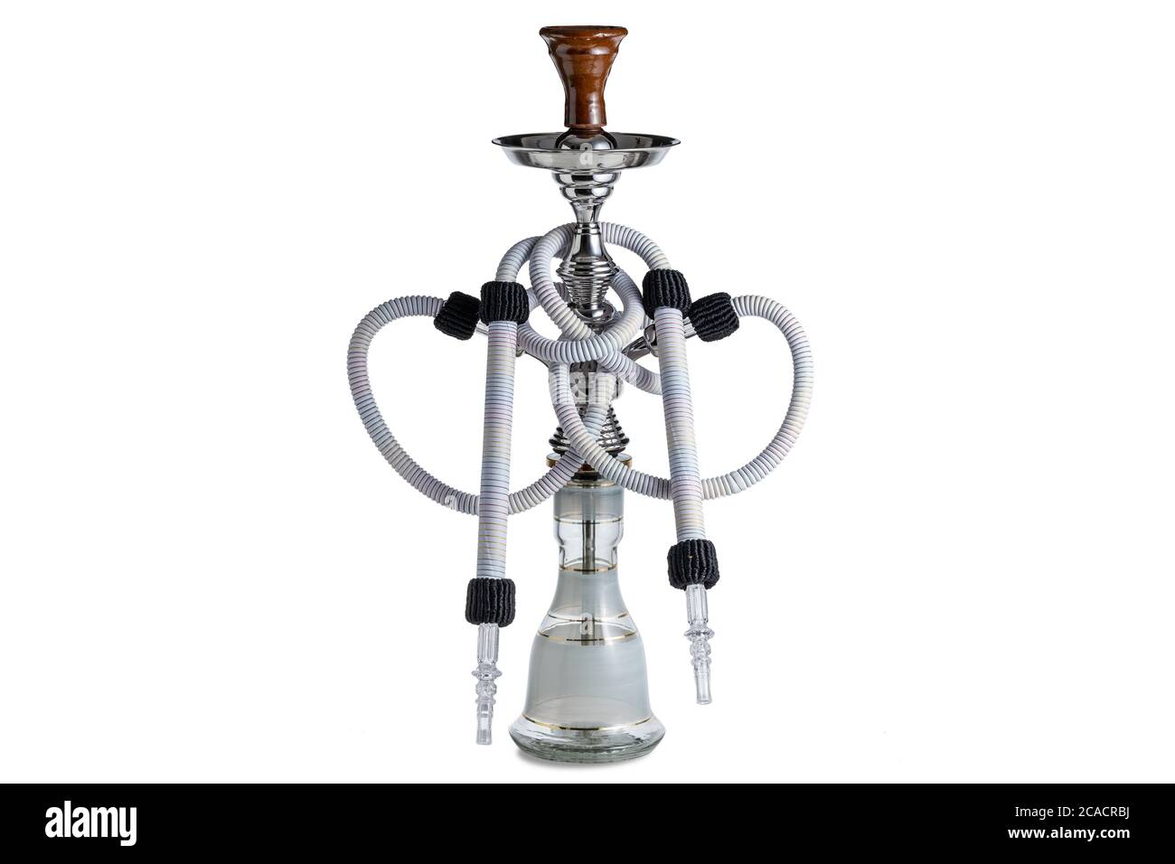 Gancio isolato o tubo dell'acqua con tubo flessibile Foto Stock