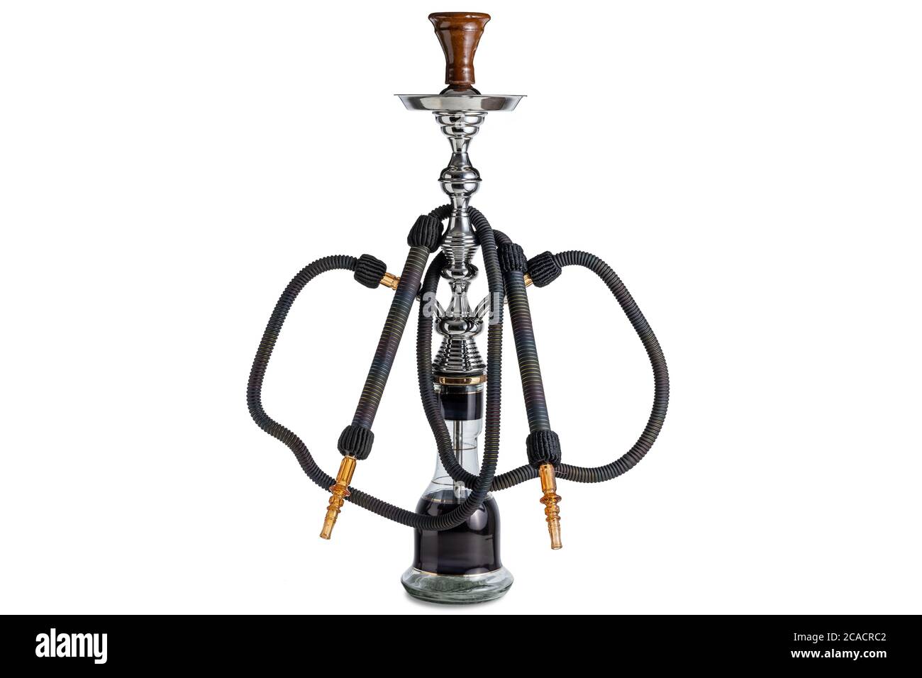 Gancio isolato o tubo dell'acqua con tubo flessibile Foto Stock