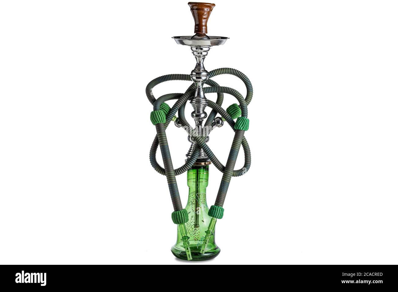 Gancio isolato o tubo dell'acqua con tubo flessibile Foto Stock