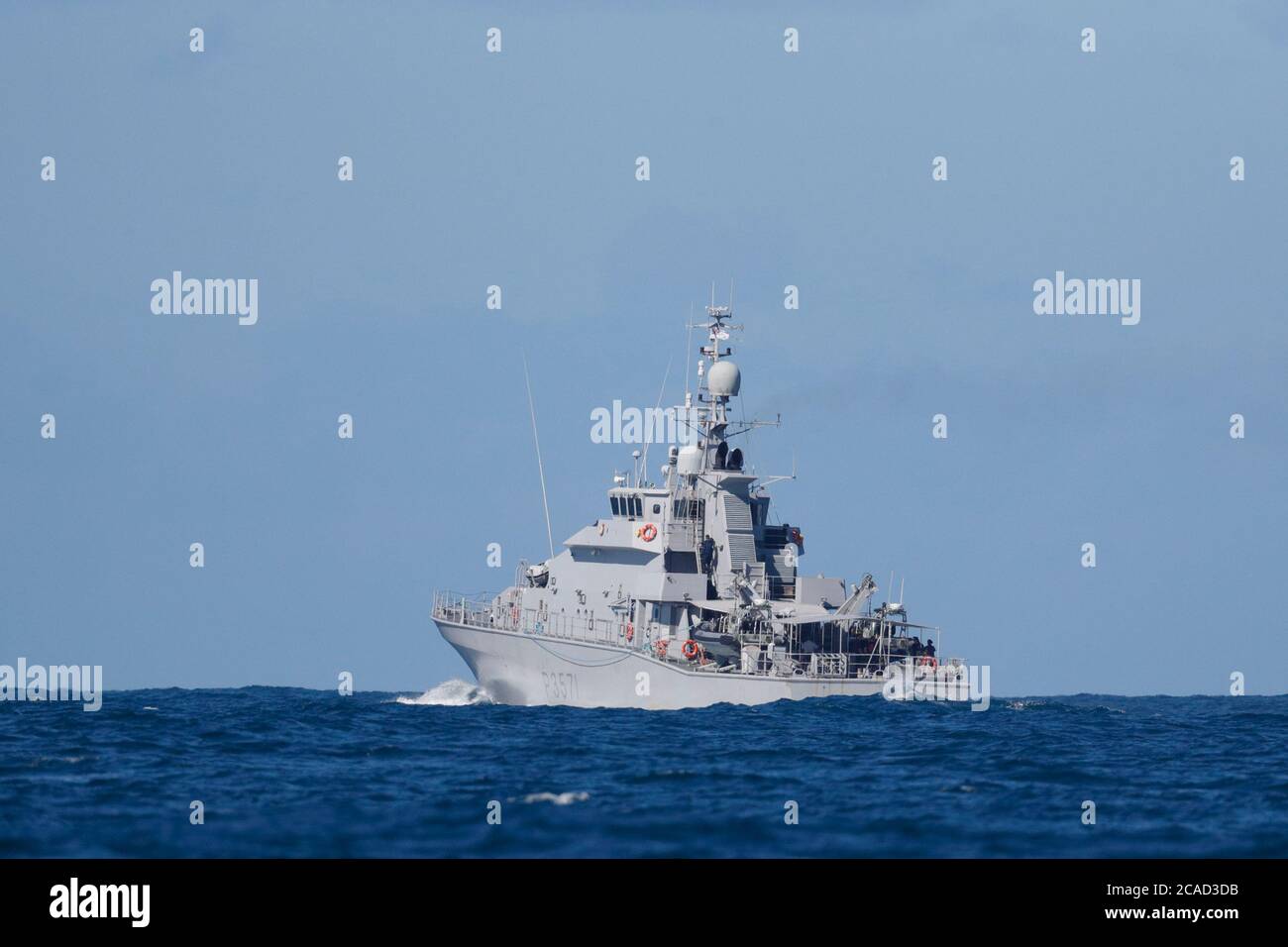 HMNZS Hawea, pattuglia costiera, vicino a Suva, viti Levu, Figi 26 maggio 2017 Foto Stock