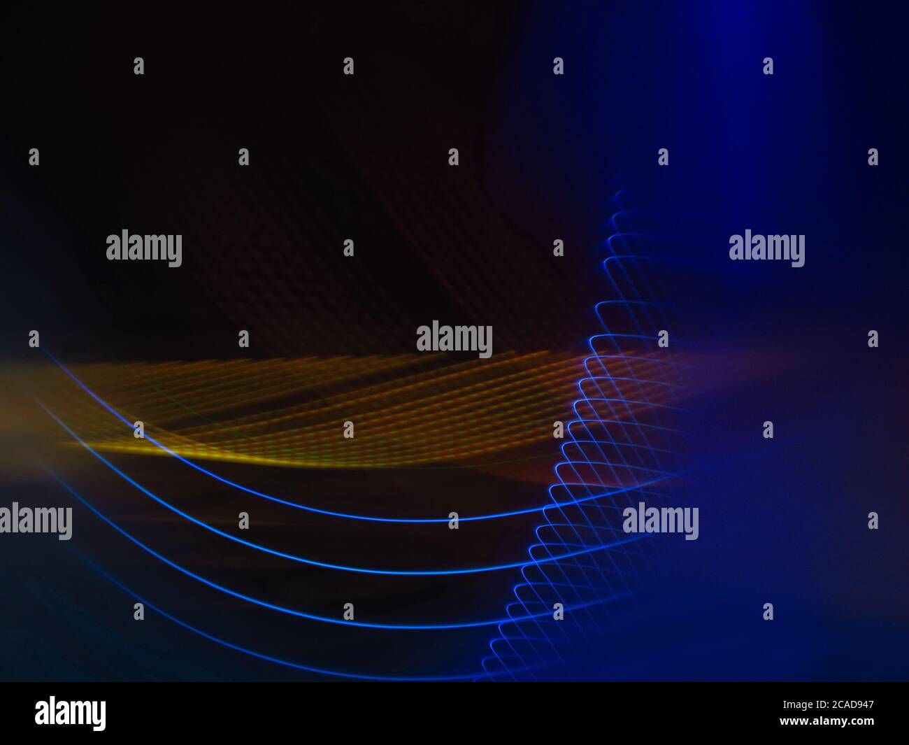 Sfondo astratto con linee luminose colorate Foto Stock