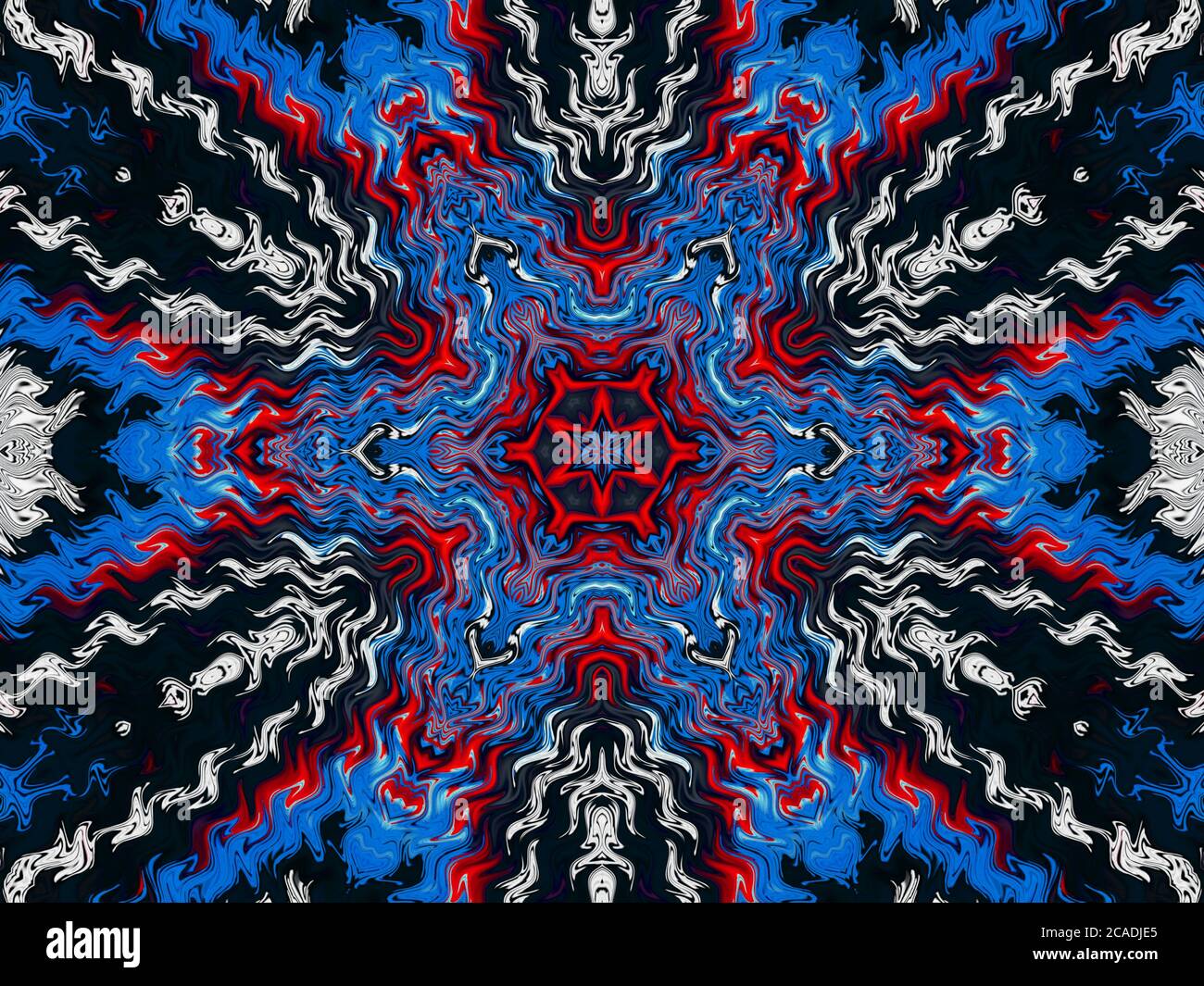 Blu e bianco Abstract sfondo stilizzato americano. Texture tintura per fascette senza cuciture. Disegno sfondo acquerello. Stile decorativo. Batik tradizionale. Sfocatura Foto Stock