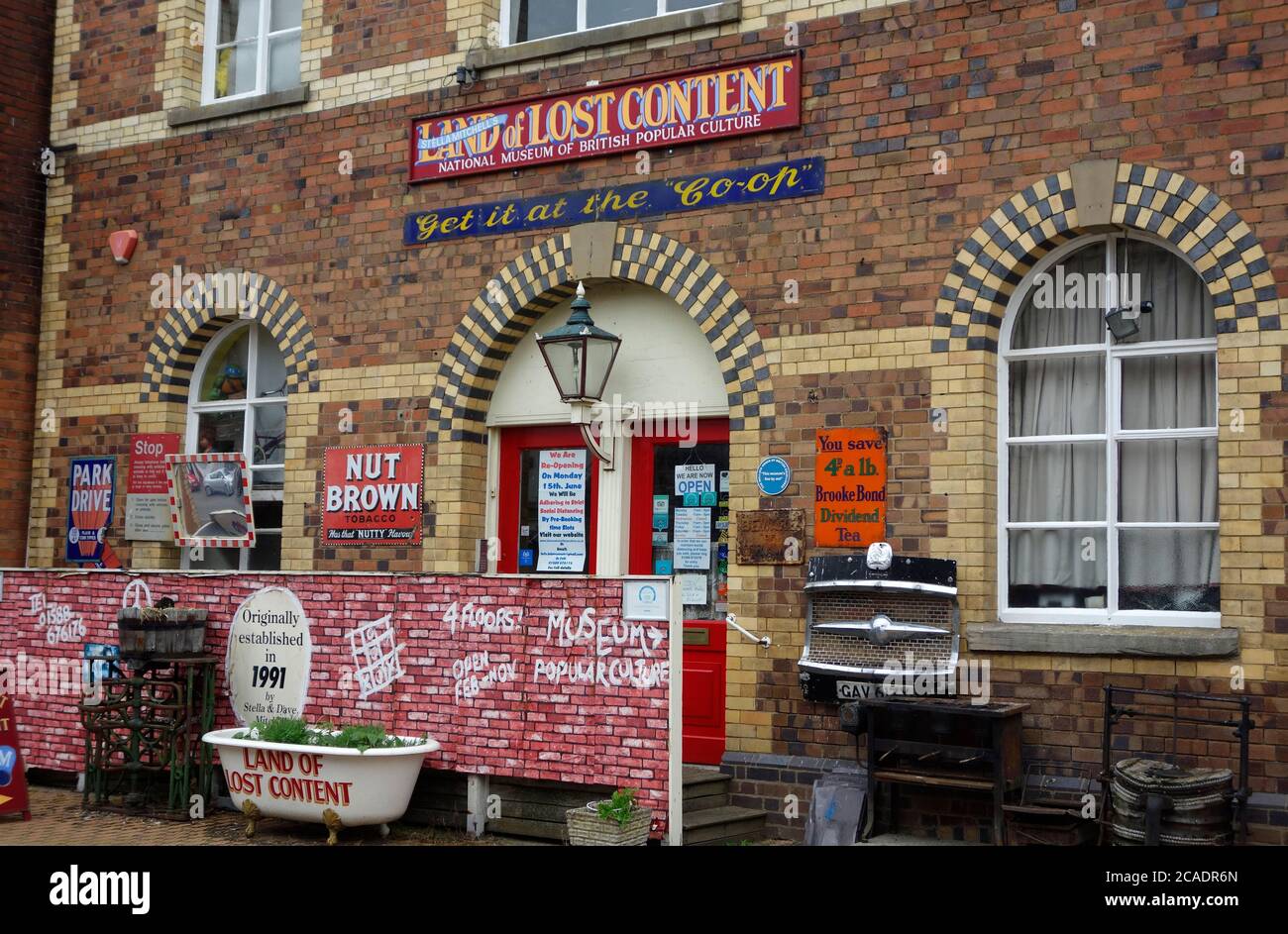 Land of Lost Content, National Museum of Popular Culture, Craven Arms, Shropshire, Inghilterra, Regno Unito Foto Stock