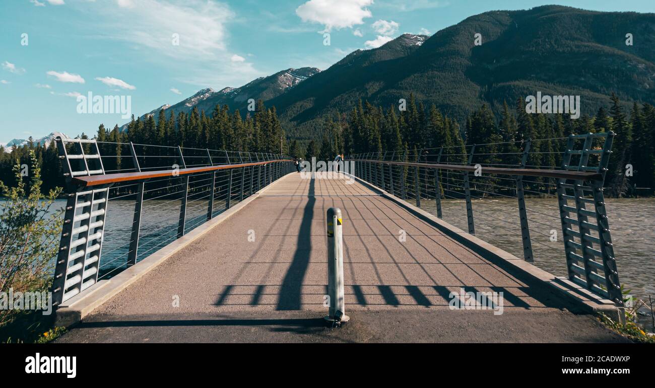 Ponte a Banff Foto Stock