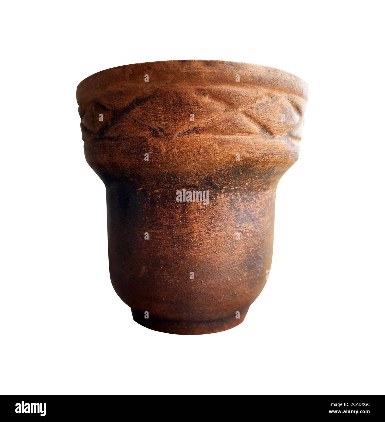 ciotola di argilla per fumare hookah su uno sfondo bianco isolato Foto Stock