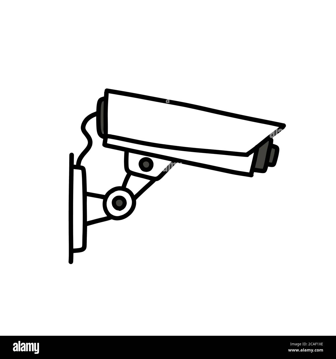 icona del doodle videcam, illustrazione del colore vettoriale Illustrazione Vettoriale