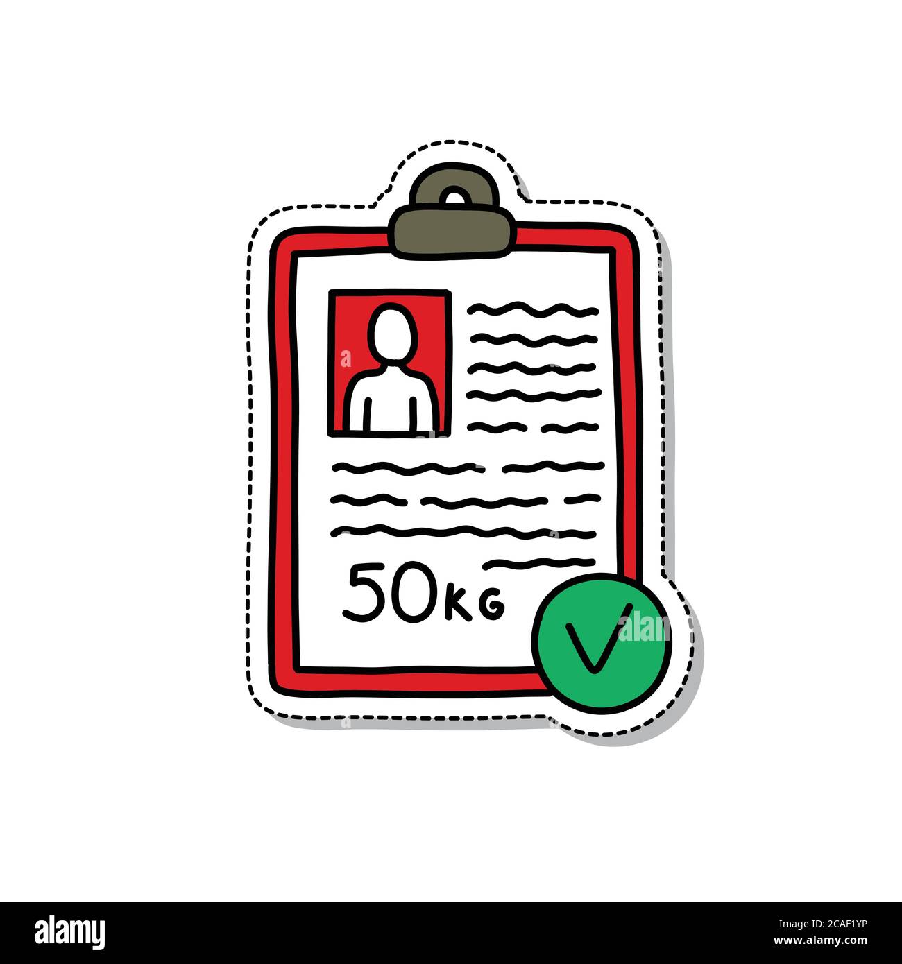 icona di doodle per la donazione di sangue, illustrazione del colore vettoriale Illustrazione Vettoriale