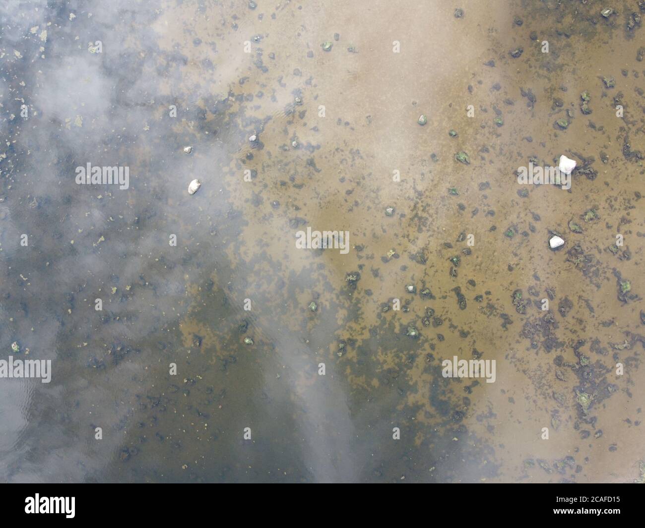 fondo d'acqua dall'alto, foto aerea Foto Stock