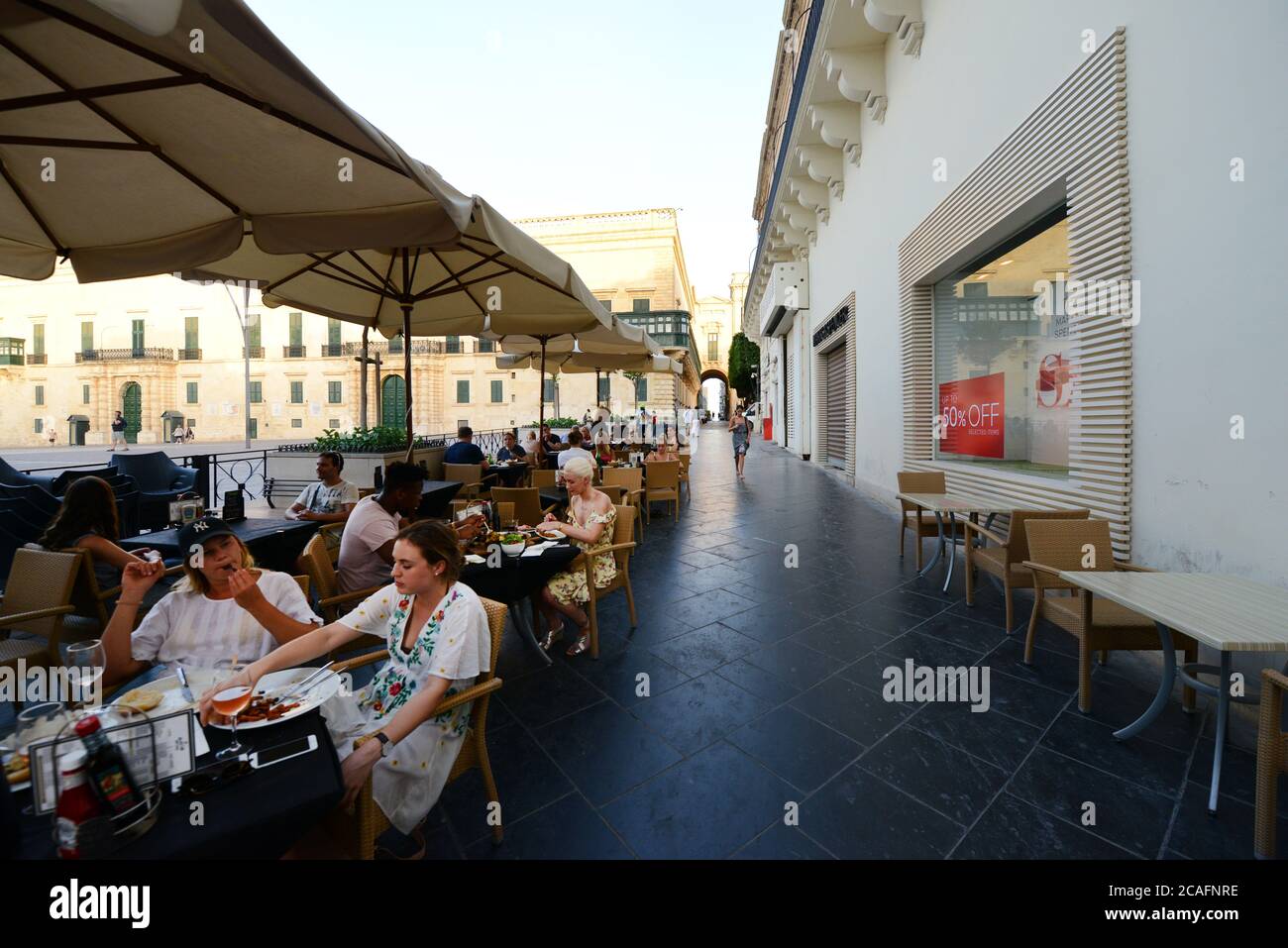 Streat Whisky Bar & Bistro a Valleta, Malta. Foto Stock