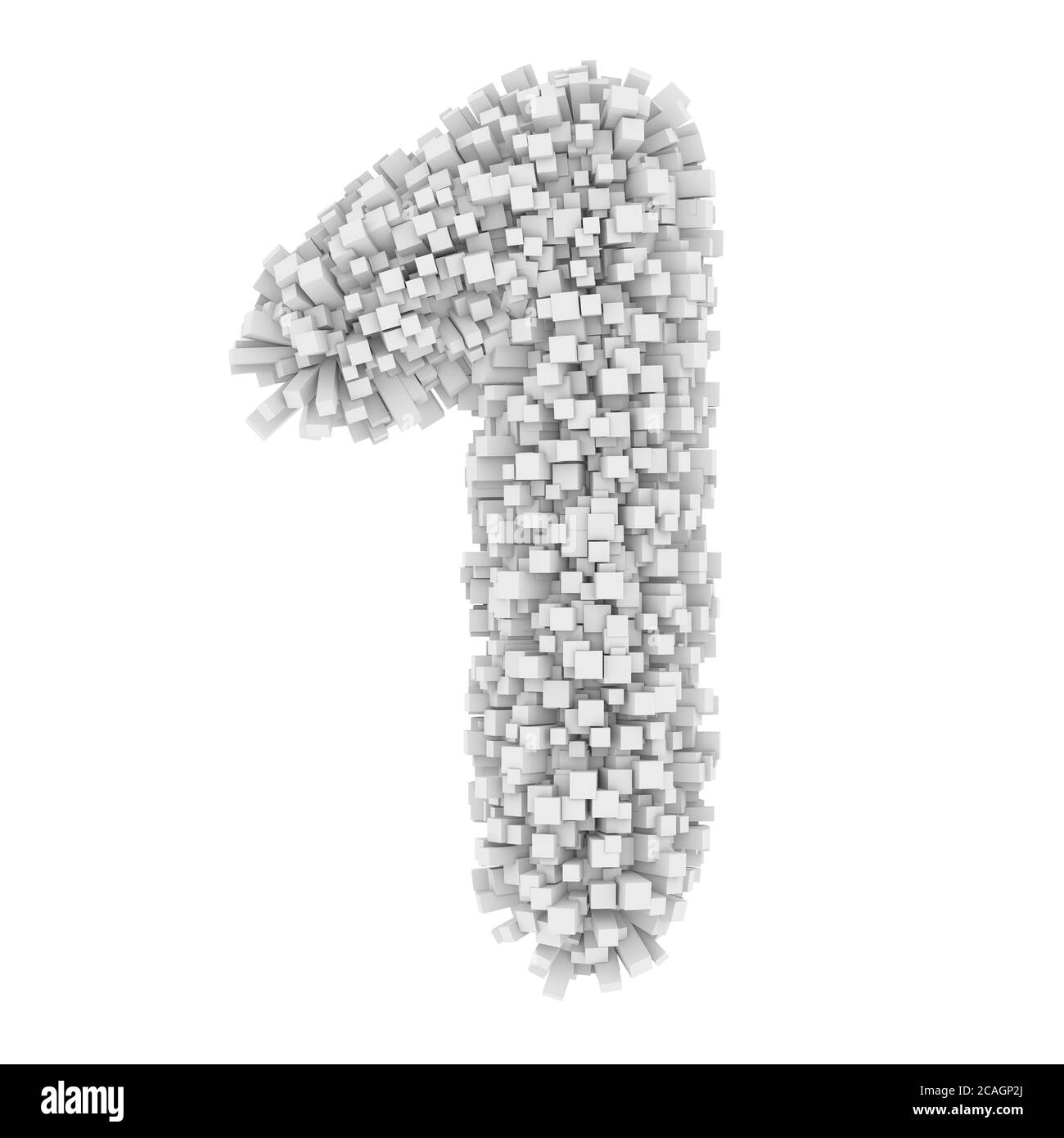 3d mattoni creativo cartoon decorativo numero 1 Foto Stock