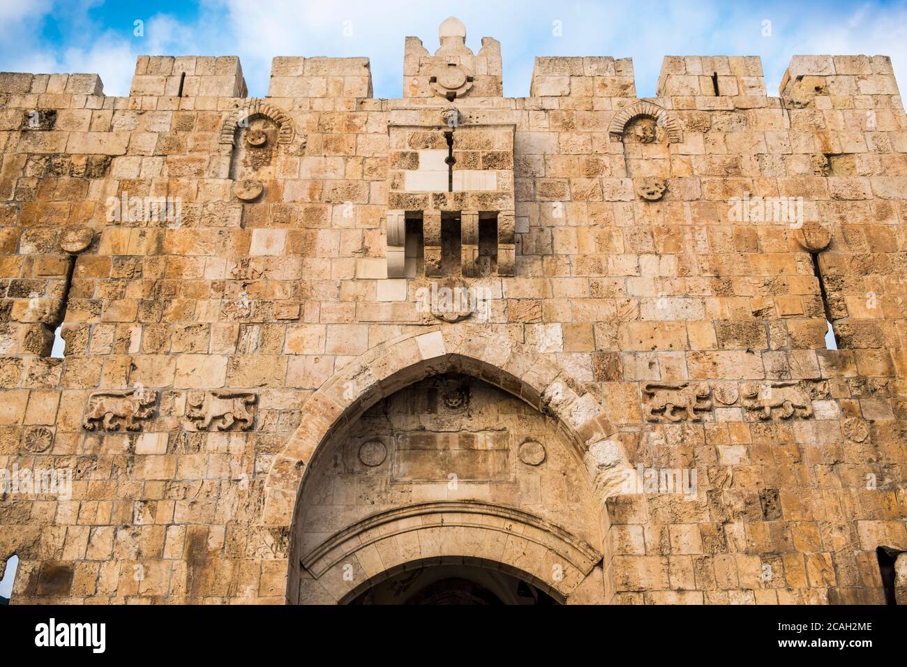 Cancello dei Leoni, Gerusalemme, Israele, Medio Oriente Foto Stock