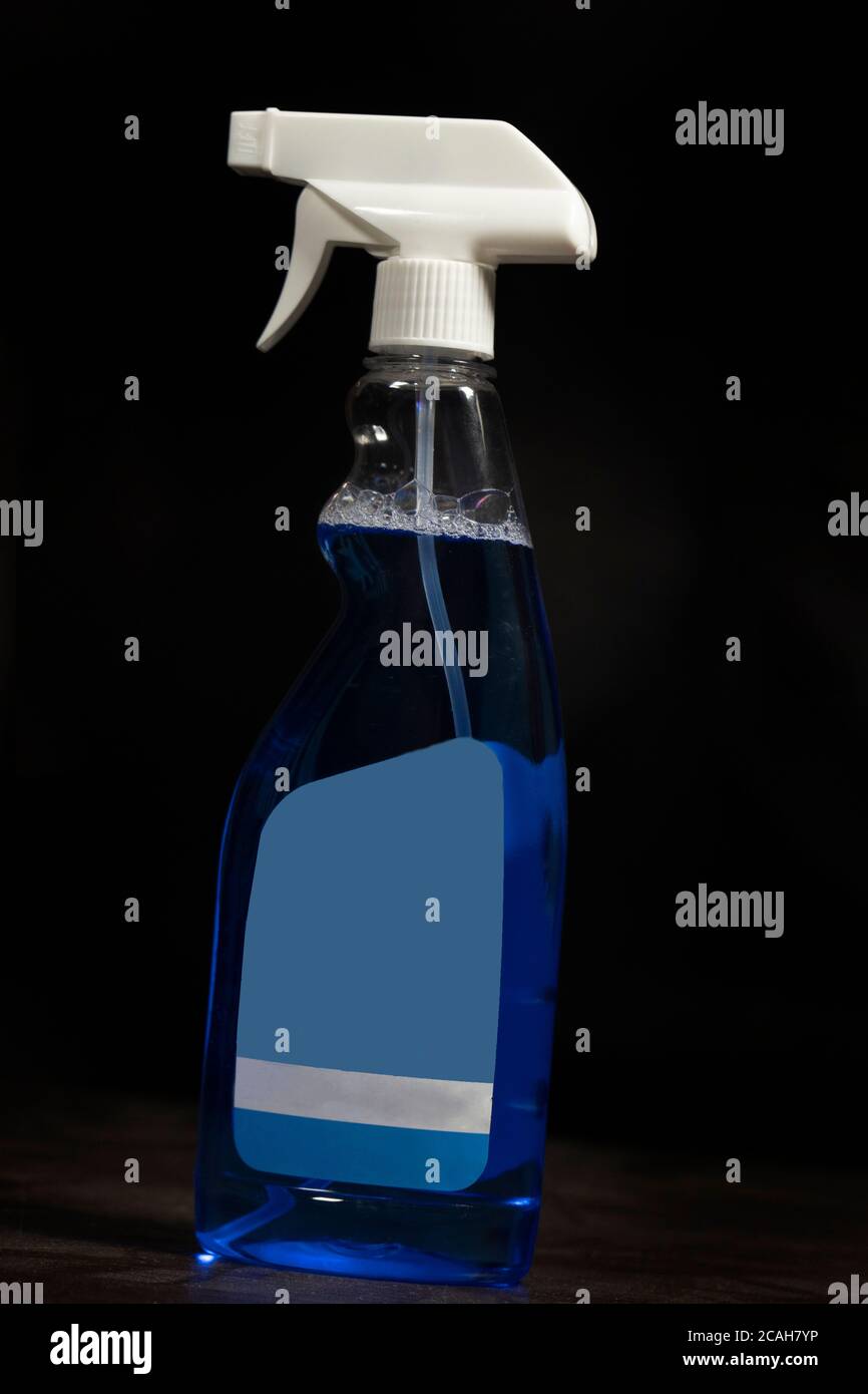 Pulitore per cristalli blu Pulverizer a dispersione spray Foto Stock