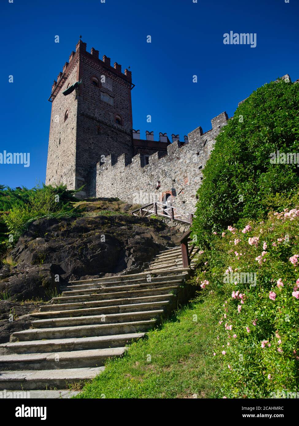 Castello di Pavone, Pavove Canavese, Torino, Italia Foto Stock
