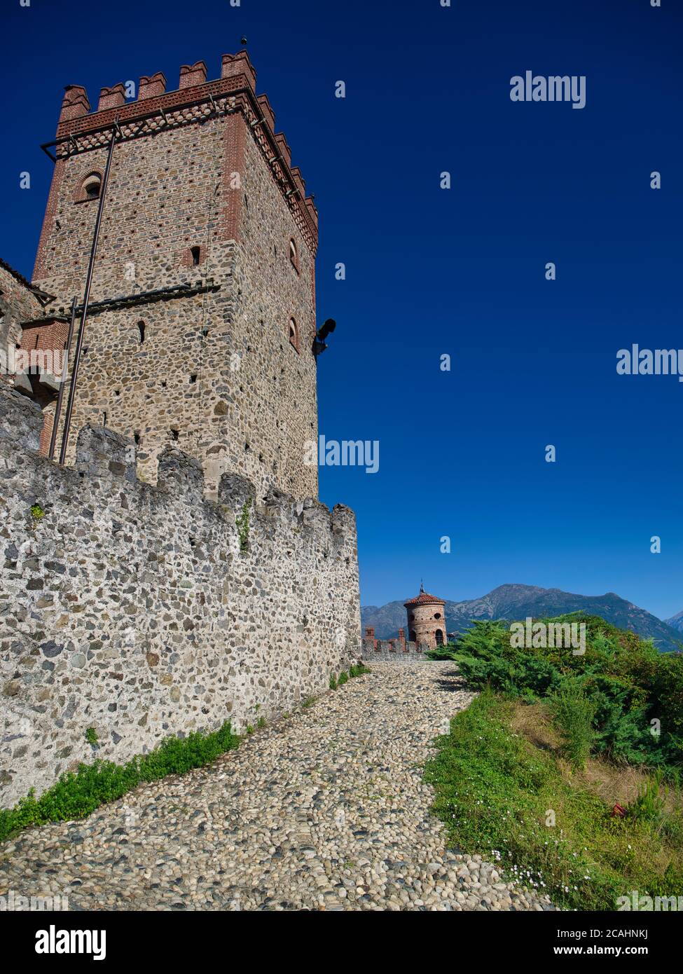 Castello di Pavone, Pavove Canavese, Torino, Italia Foto Stock