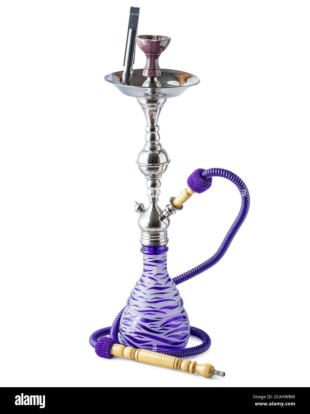 Gancio isolato o tubo dell'acqua con tubo flessibile Foto Stock