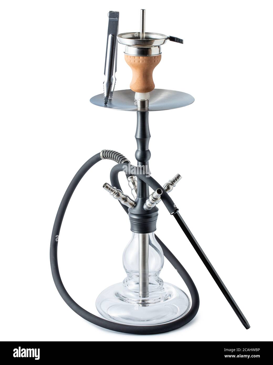 Gancio isolato o tubo dell'acqua con tubo flessibile Foto Stock